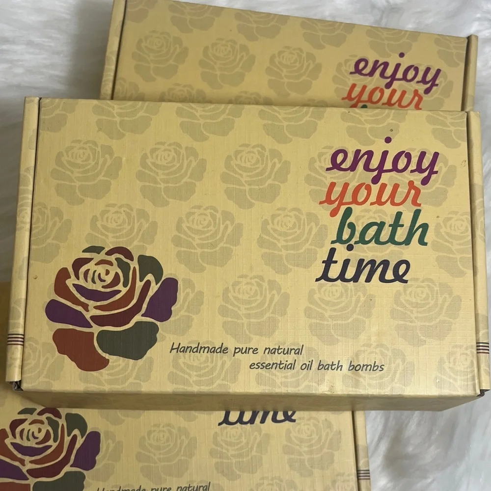 New Bundle of 3 Boxes Bath Time Essentials Oil Bath Bombs Set
